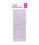 BANDES STRASS ADHESIVES VIOLET 10X25.5CM