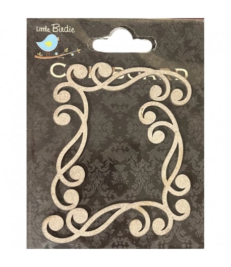 CHIPBOARD ANGLES FLOURISH 6.9X6.5CM