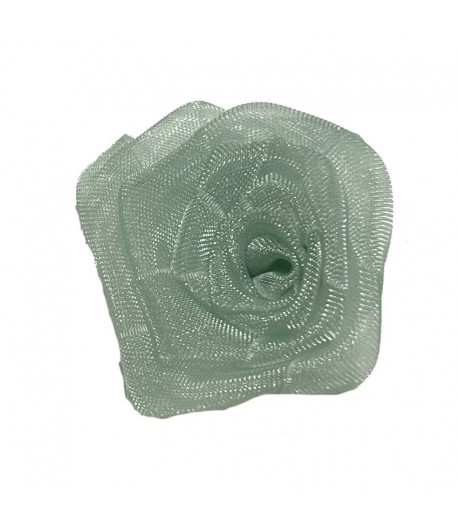 FLEUR EN TULLE - GRIS 3.3CM