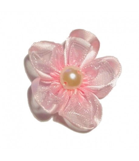 FLEUR EN TULLE - ROSE 3.3CM