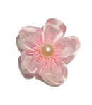 FLEUR EN TULLE - ROSE 3.3CM