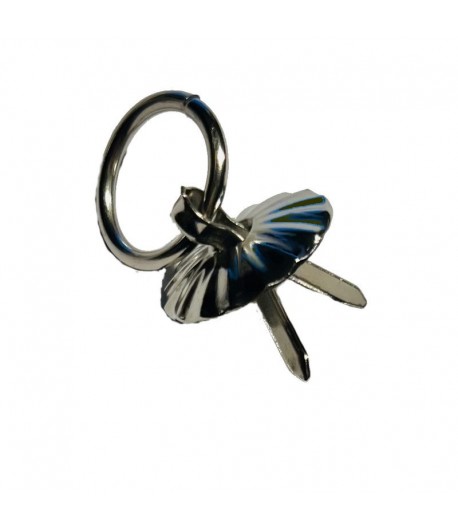 ATTACHE PARISIENNE POIGNEE - ARGENT