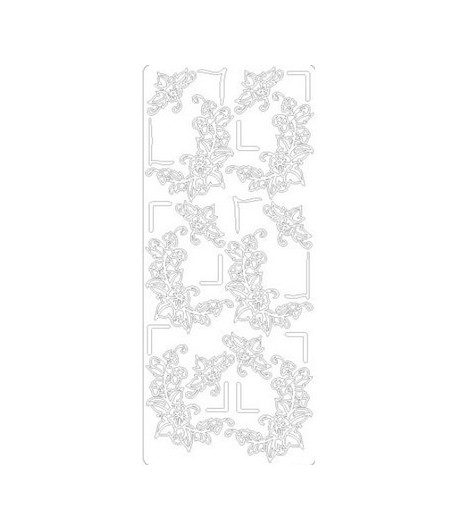 STICKERS COINS ARGENT