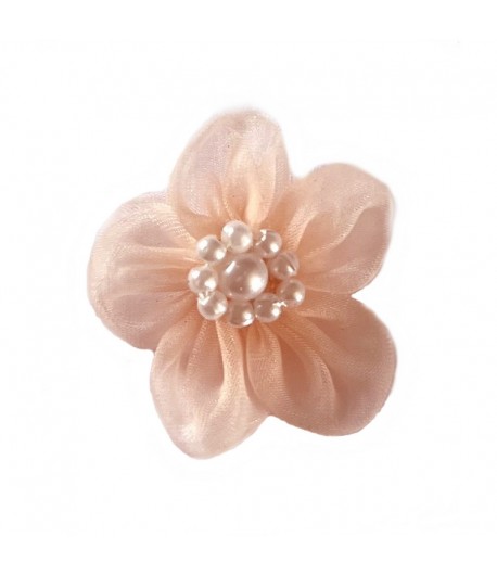 FLEUR EN TULLE - PECHE 3.3CM