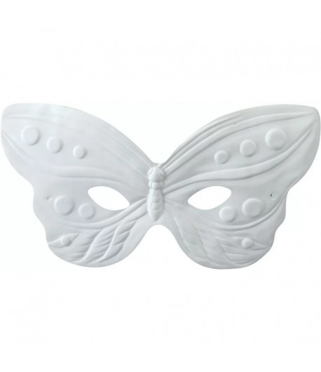 MASQUE LOUP PAPILLON EN PLASTIQUE 22X11.5CM