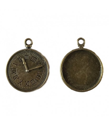 MEDAILLON PENDENTIF ROND 3.7X3.9CM - BRONZE