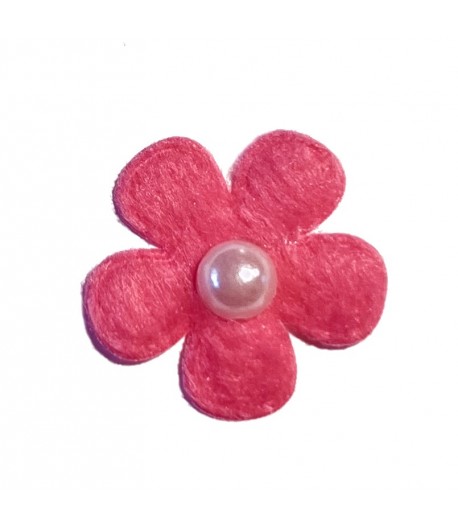 FLEUR EN FEUTRINE - ROSE FONCE 2.5CM