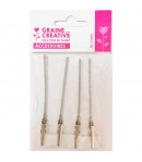 4 PINCES CROCODILE EN METAL 10CM