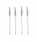 4 PINCES CROCODILE EN METAL 10CM