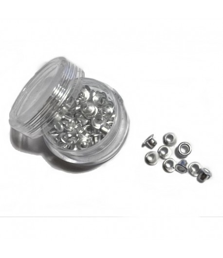 OEILLETS ARGENT EN METAL X100 0.3CM