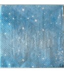 SERVIETTE PERE NOEL ET SON TRAINEAU