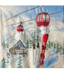 SERVIETTE LES TELECABINES