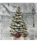 SERVIETTE SAPIN ET CADEAUX