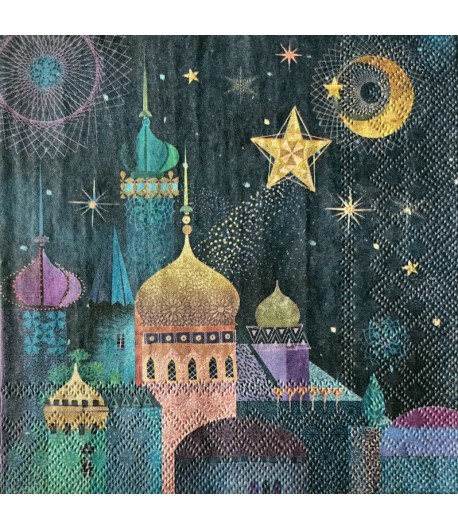 SERVIETTE NUIT ETOILEE