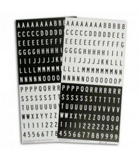 PLANCHES DE STICKERS NOIRS ET BLANCS X2