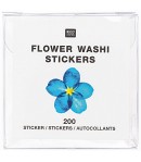 STICKERS FLOWER WASHI TAPE BOTANIC BLUE