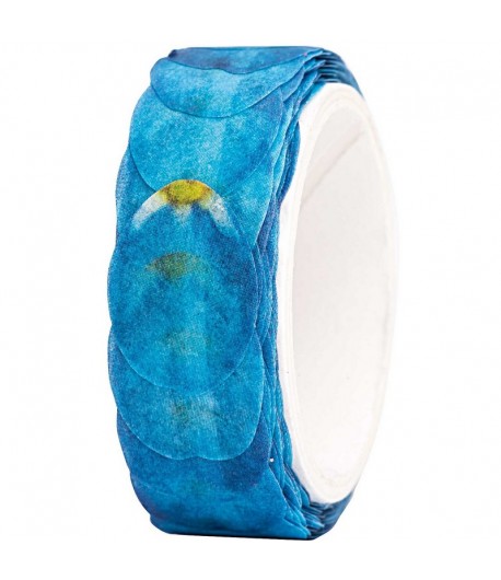 STICKERS FLOWER WASHI TAPE BOTANIC BLUE