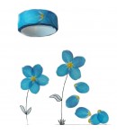 STICKERS FLOWER WASHI TAPE BOTANIC BLUE