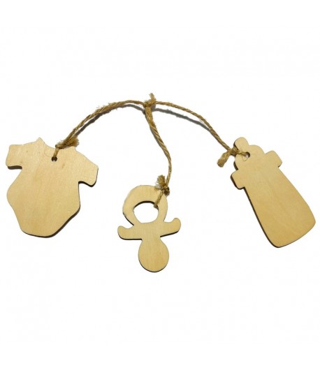 SET 3 GABARITS BABY EN BOIS