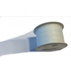 RUBAN EN TULLE BLANC CASSE 3.8CMX 3M