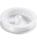 FIL NYLON ELASTIQUE TRANSPARENT 1MM 10M