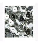 SEQUINS BOMBES 6MM ARGENT - 6 GR