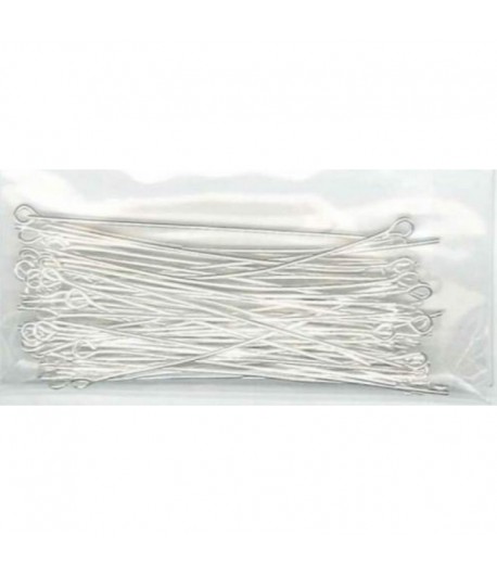 TIGES A ANNEAU EN METAL ARGENT 3.7CM X200