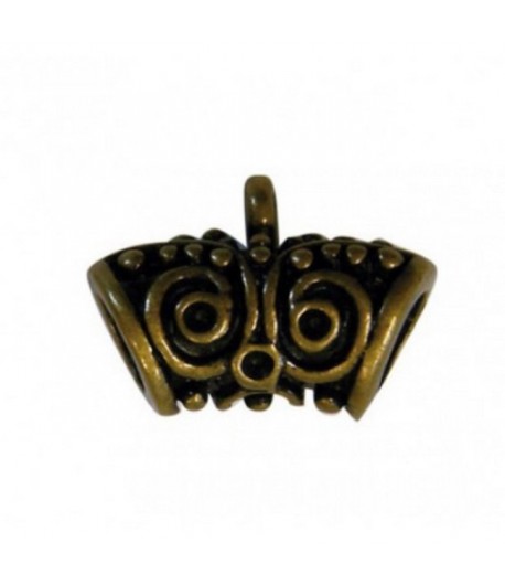 PIECE CENTRALE EN METAL AVEC ANNEAU BRONZE X3