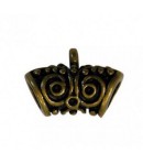 PIECE CENTRALE EN METAL AVEC ANNEAU BRONZE X3