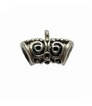 PIECE CENTRALE EN METAL AVEC ANNEAU ARGENT X3
