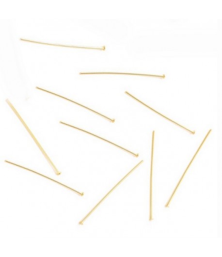 CLOUS A TETE PLATE DORE X20 - 50MM