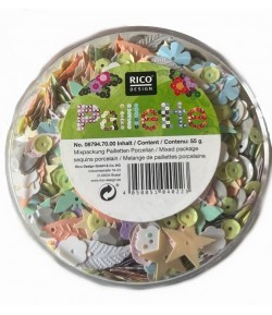 BOITE SEQUINS PORCELAINE 55G
