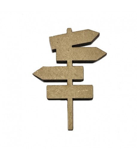 SUJET BOIS PANNEAU FLECHES 3X4.5CM