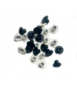 OEILLETS 7MM NOIR ET BLANC