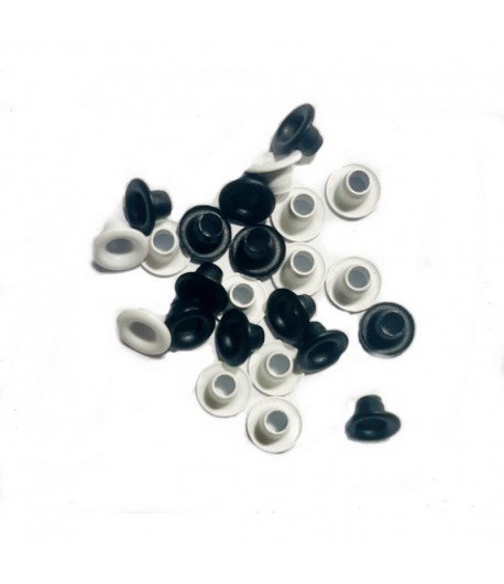 OEILLETS 7MM NOIR ET BLANC