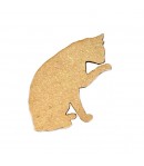 SUJET BOIS CHATON LECHE PATTE 3.5X3.5CM