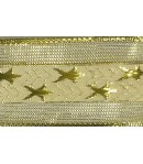 RUBAN OR/OR ETOILES 3.8CMX3M