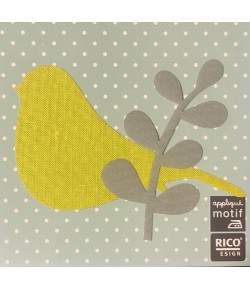 MOTIF A REPASSER OISEAU 9.5X8CM