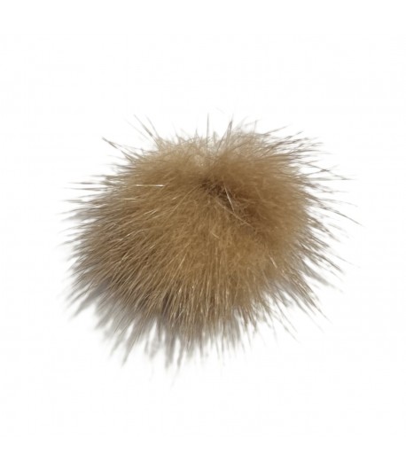 PETIT POMPON MARRON A COLLER 2.5CM