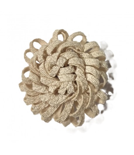 FLEUR EN TISSU ECRU - 4CM
