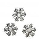 FLOCONS X3- ARGENT 3CM