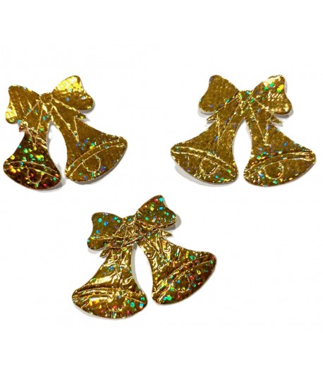 CLOCHES X3 - OR 4.6X3.3CM