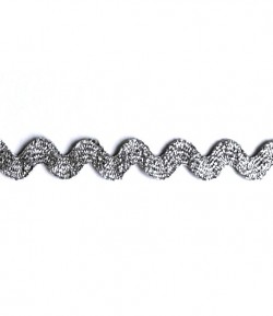 RUBAN CROQUET LAME ARGENT 8MM - 1 M