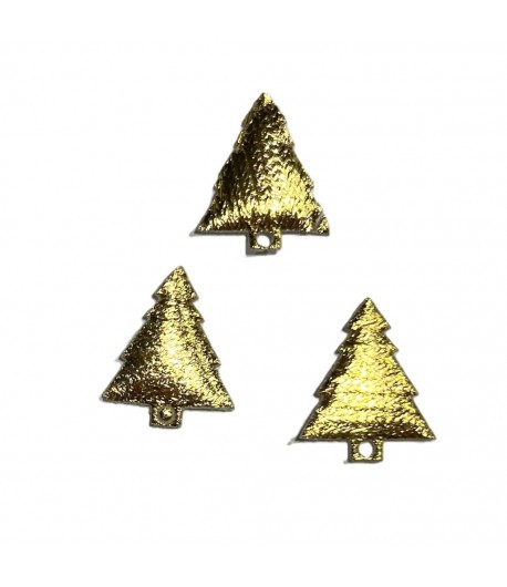 PETITS SAPINS X3 - OR 2.1X2.5CM