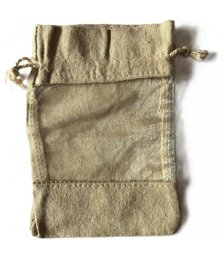 SAC EN TOILE DE JUTE 10X14CM