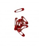 10 MINI EPINGLES A NOURRICE ROUGE 18MM