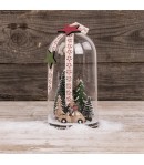 CLOCHE EN PLASTIQUE AVEC SON SOCLE