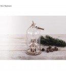 CLOCHE EN PLASTIQUE AVEC SON SOCLE