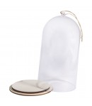 CLOCHE EN PLASTIQUE AVEC SON SOCLE