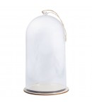 CLOCHE EN PLASTIQUE AVEC SON SOCLE